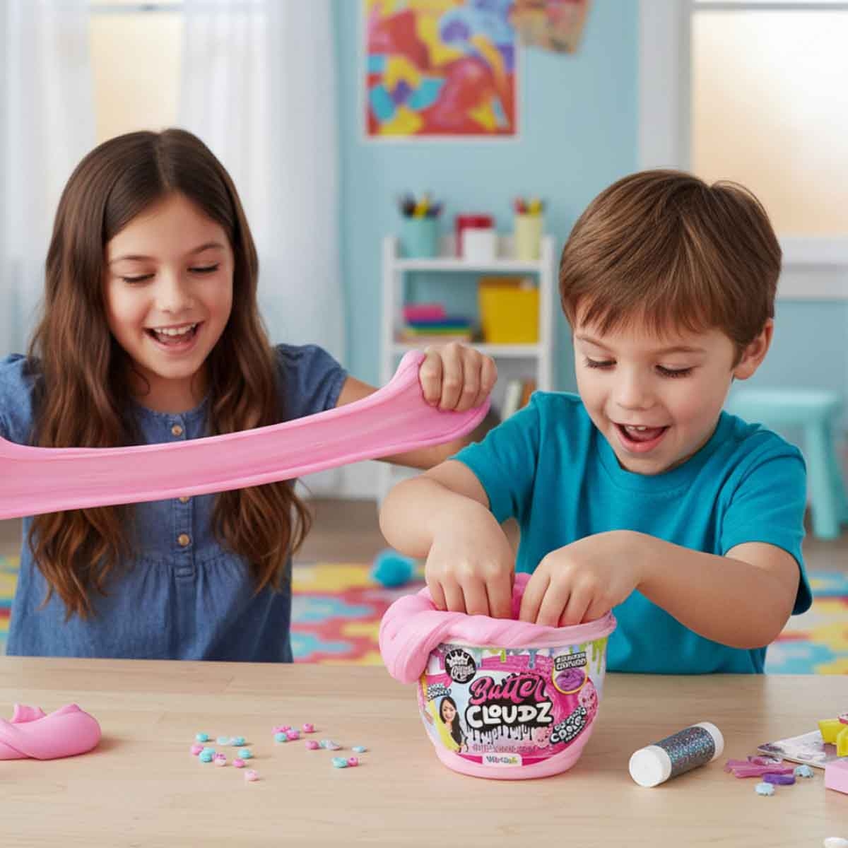 Compound Kings Butter Cloudz Cotton Candy Slime Unisex, 5-7 Years