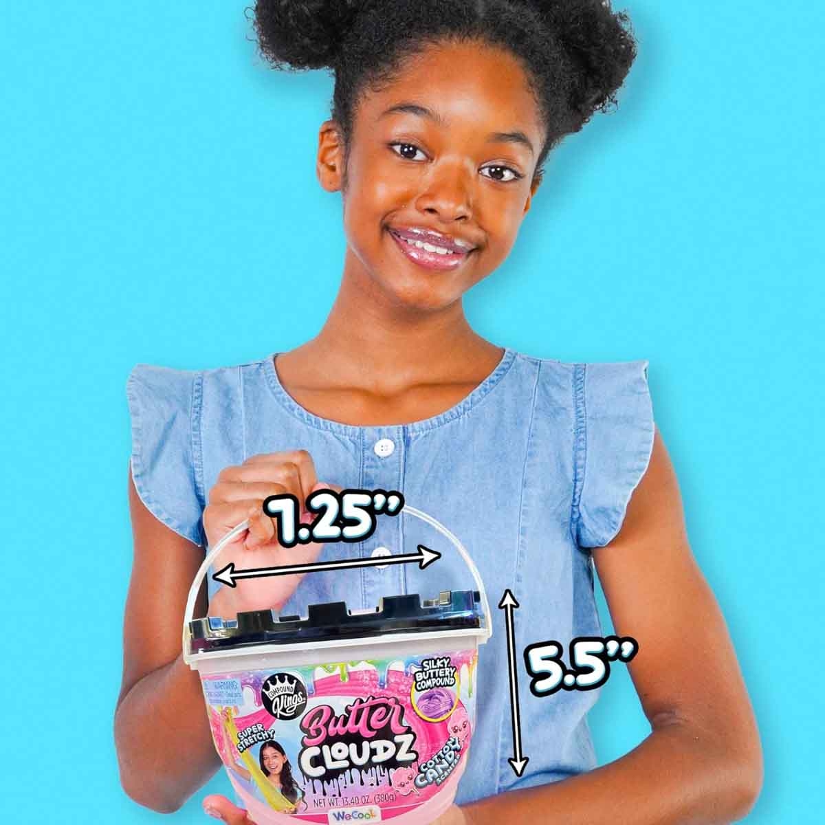 Compound Kings Butter Cloudz Cotton Candy Slime Unisex, 5-7 Years