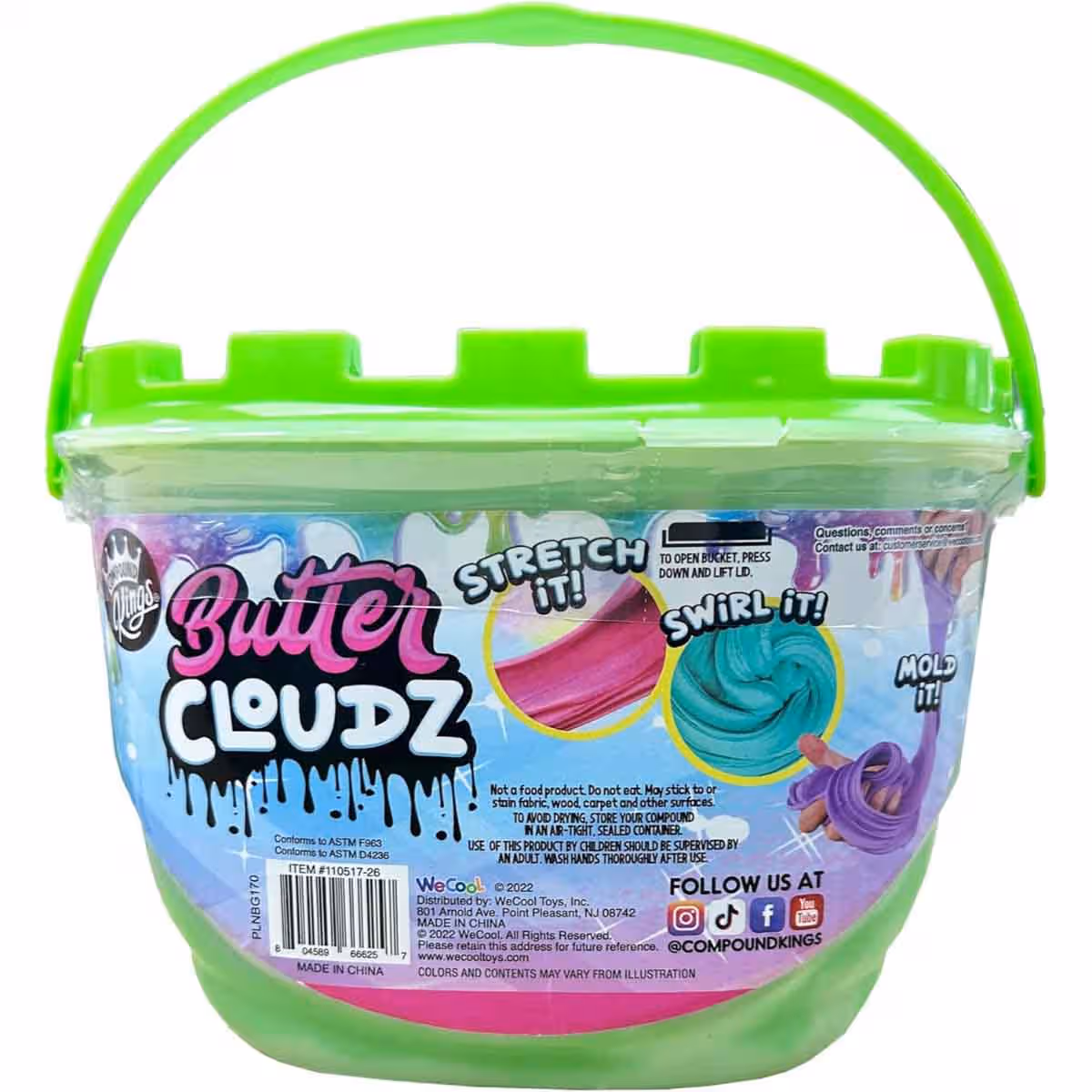 Compound Kings Butter Cloudz Swirls Large Caramel Apple Slime Unisex, 5-7 Years