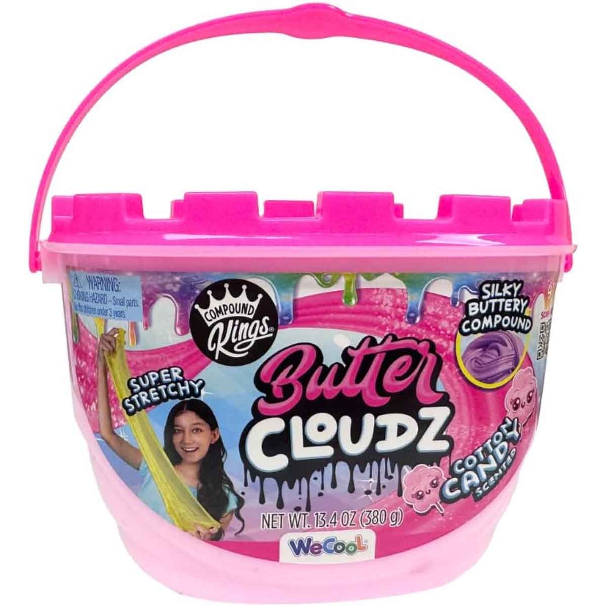 Compound Kings Butter Cloudz Swirls Large Fairy Dust Cotton Candy Slime Unisex, 5-7 Years