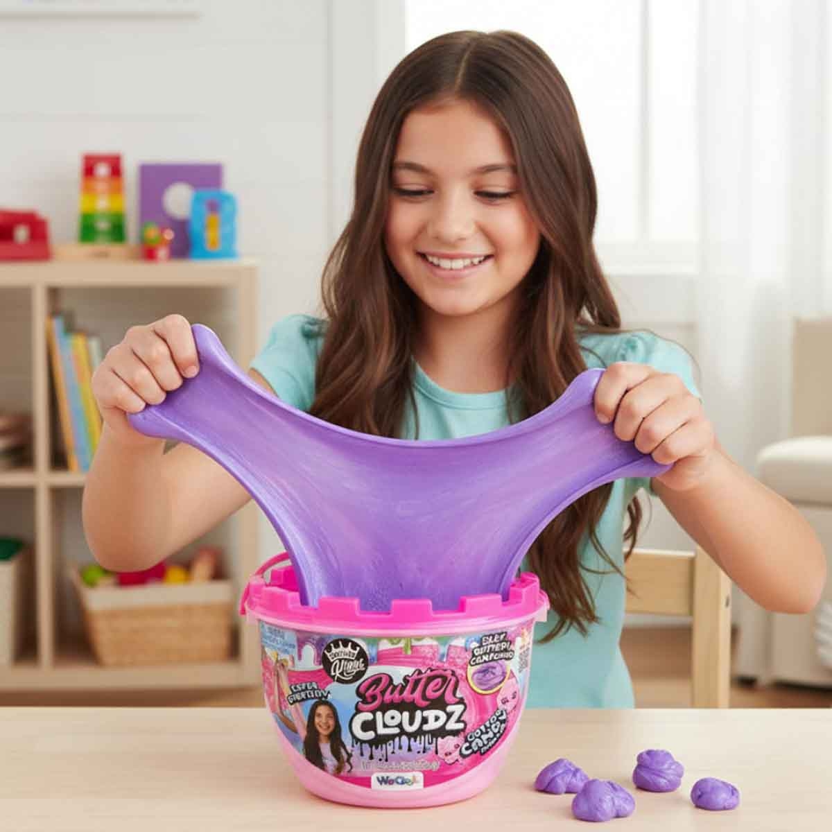 كومباوند كينغز سلايم بوتَر كلاودز سوارلز كبير — غبار الجنية قطن حلو للجنسين، عمر 5-7 سنوات