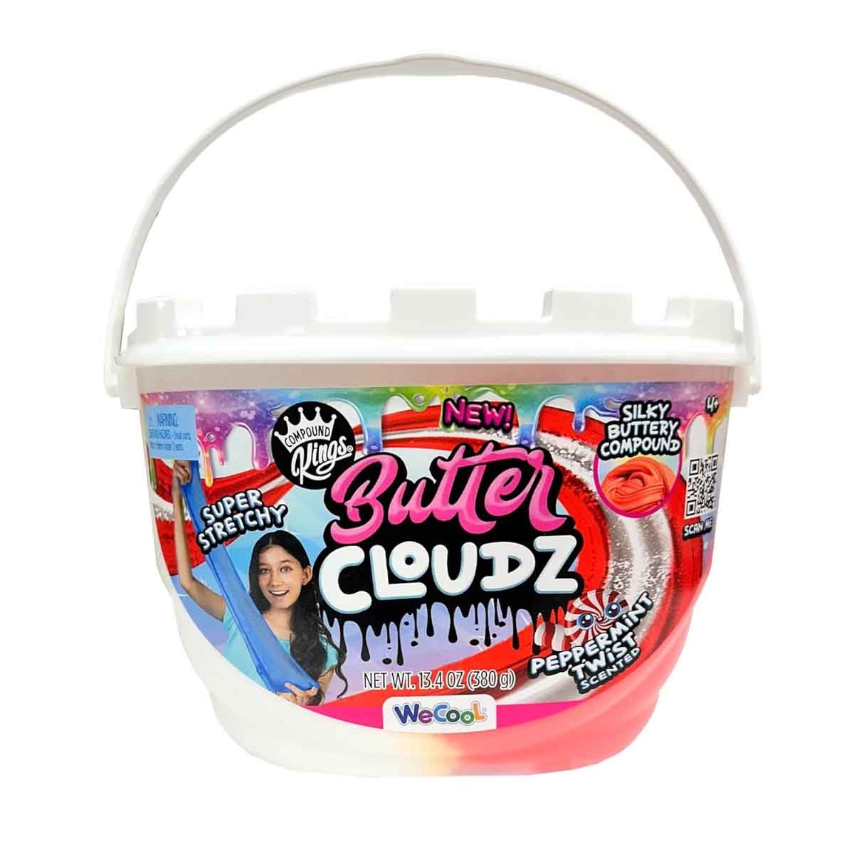 Compound Kings Butter Cloudz Swirls Large Peppermint Twist Slime Unisex, 5-7 Years