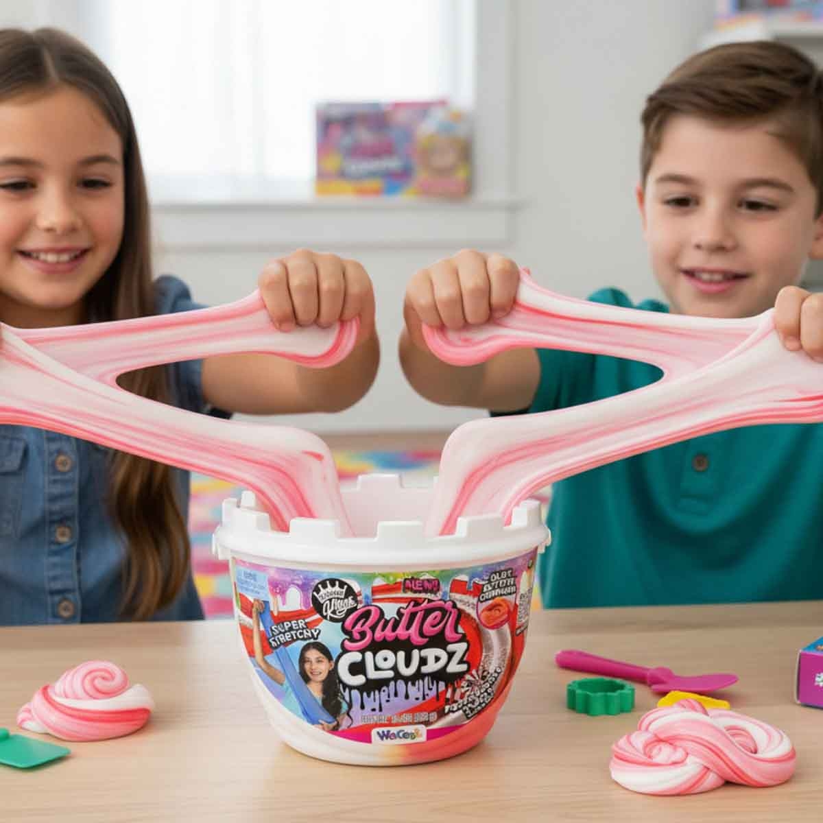 Compound Kings Butter Cloudz Swirls Large Peppermint Twist Slime Unisex, 5-7 Years