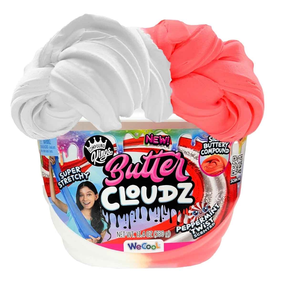 Compound Kings Butter Cloudz Swirls Large Peppermint Twist Slime Unisex, 5-7 Years