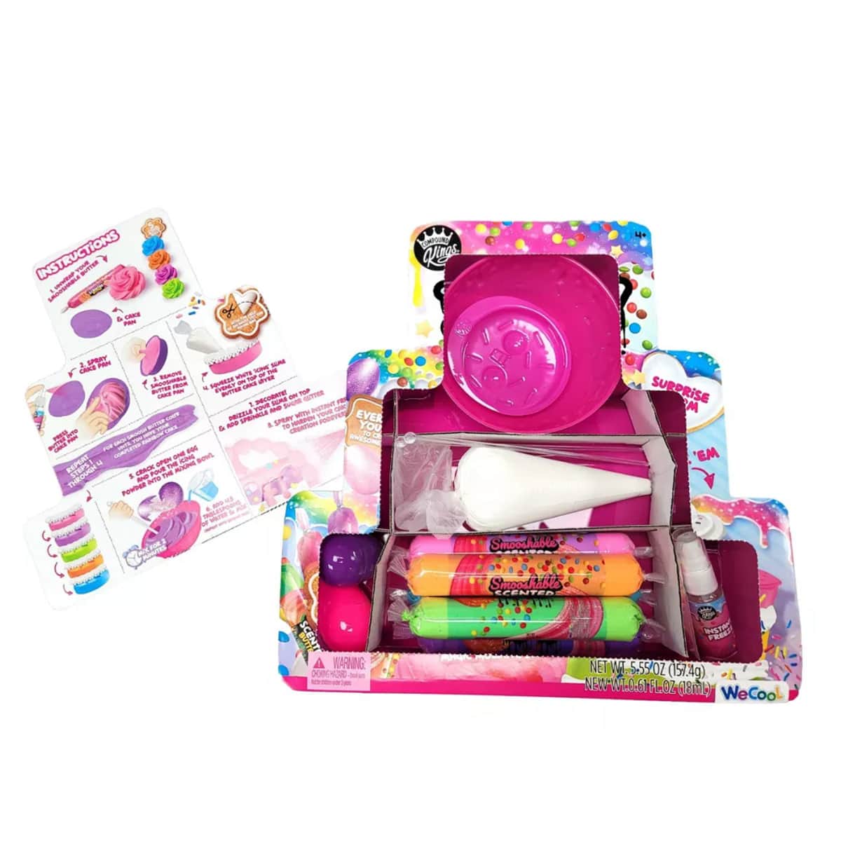 Compound Kings Butter Slime Rainbow Surprise DIY Cake Making Kit Unisex, 5-7 Years