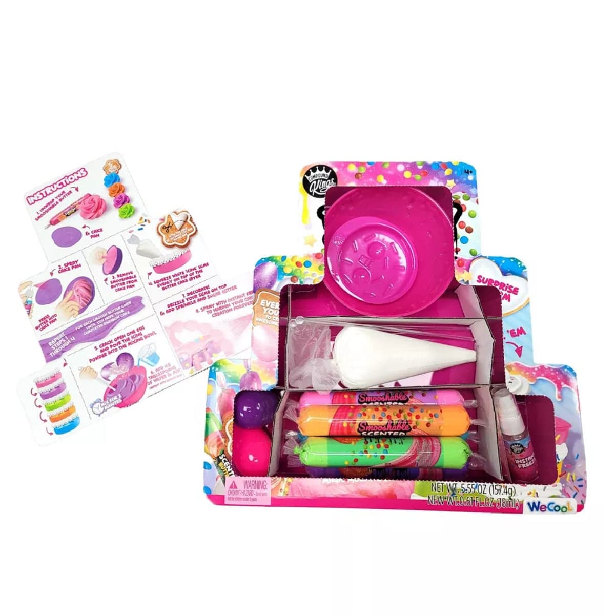 Compound Kings Butter Slime Rainbow Surprise DIY Cake Making Kit Unisex, 5-7 Years