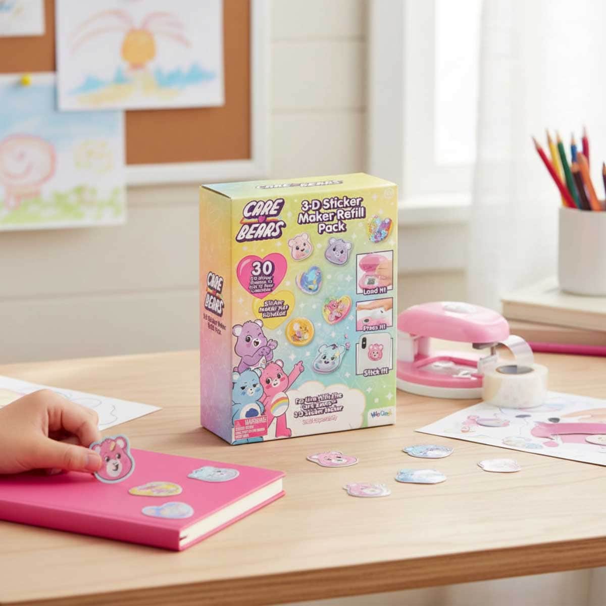 Compound Kings Care Bears 3D Sticker Maker Refill Set Unisex, 5-7 Years