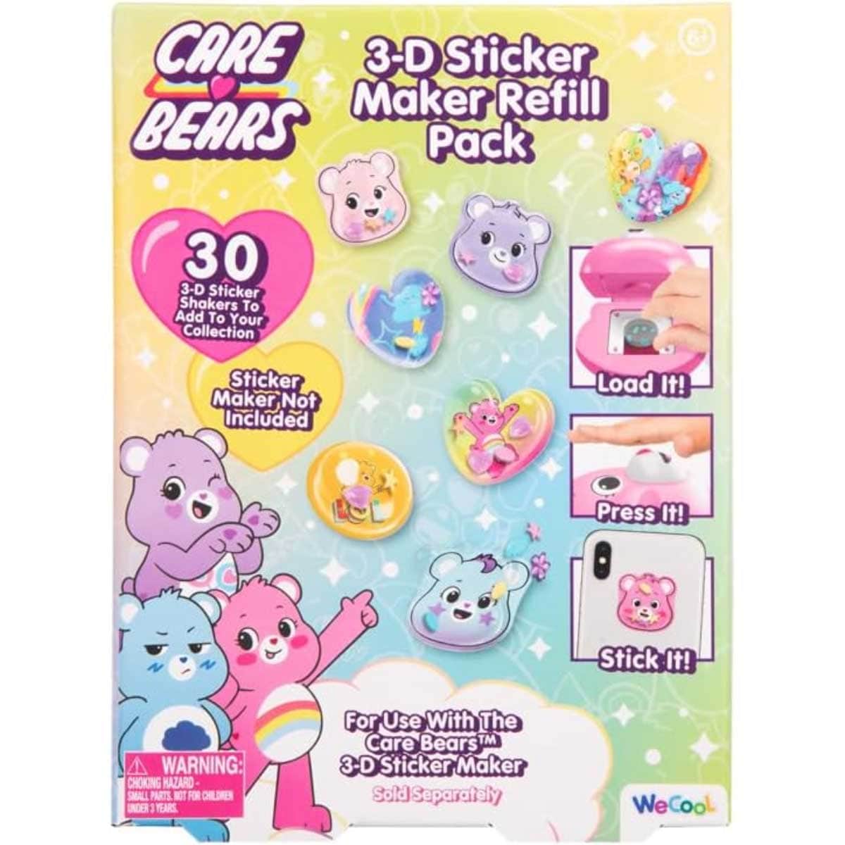 Compound Kings Care Bears 3D Sticker Maker Refill Set Unisex, 5-7 Years
