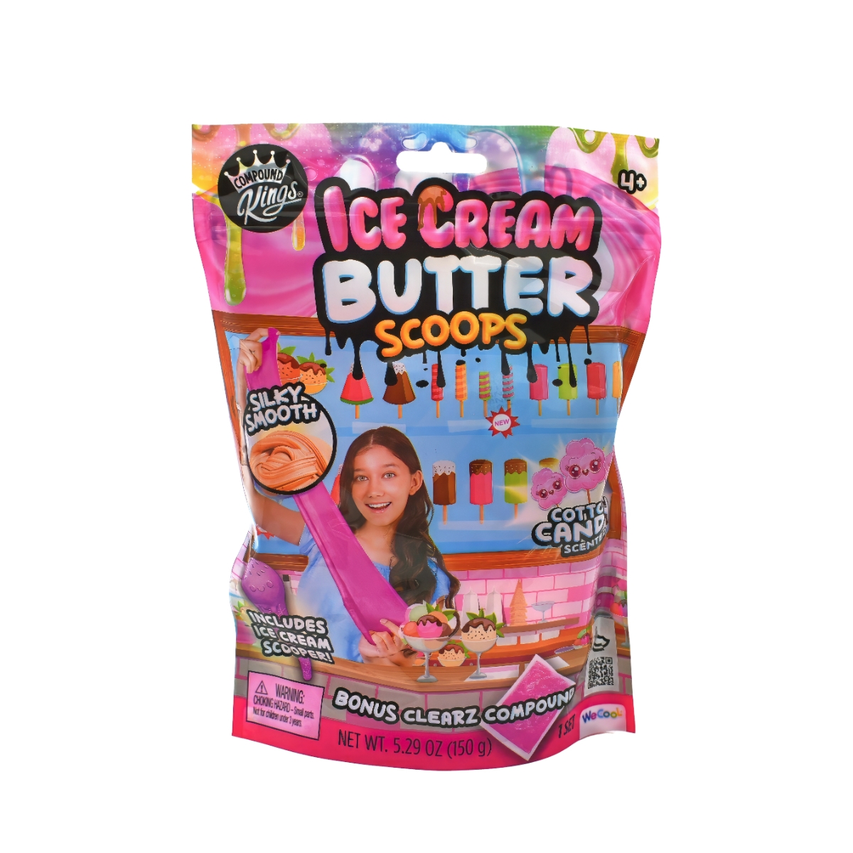 Compound Kings Cotton Candy Scented Slime Clay Unisex, 5-7 Years