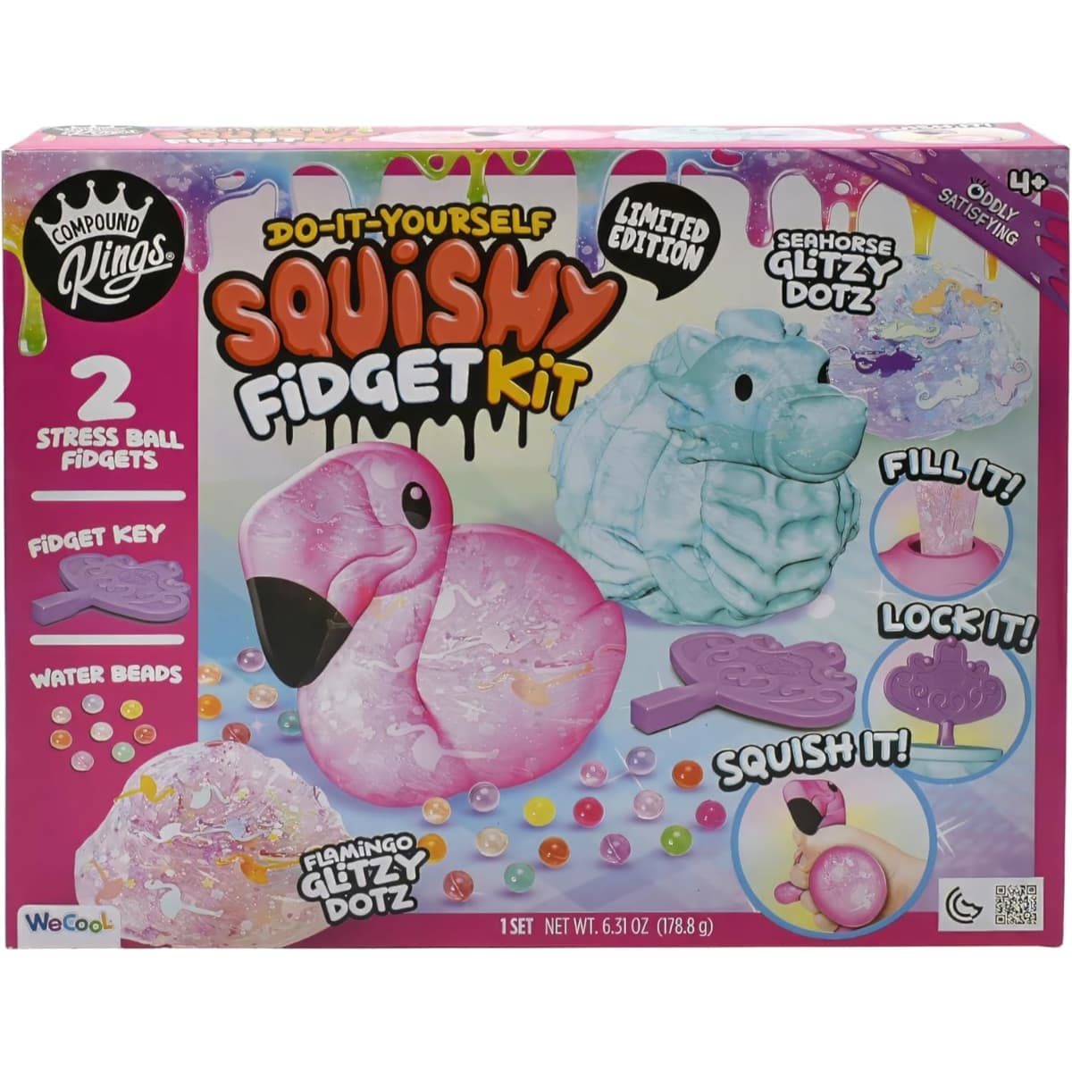 Compound Kings DIY Squishy Fidget Kit Unisex, 5-7 Years