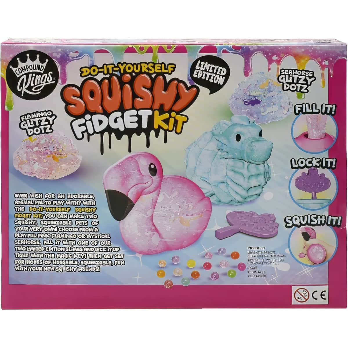 Compound Kings DIY Squishy Fidget Kit Unisex, 5-7 Years