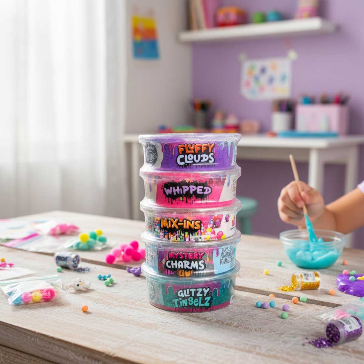 مجموعة معجون تشكيل الزهور من كومباوند كينجز، للجنسين، من 5 إلى 7 سنوات