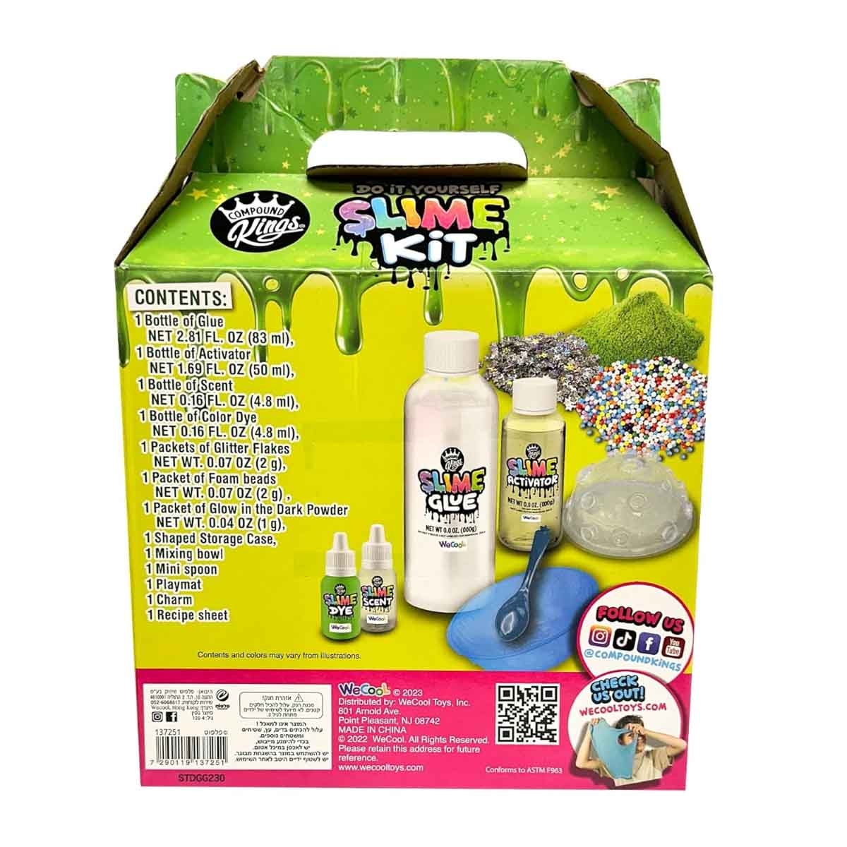 Compound Kings Glow In The Dark Slime Kit Unisex, 5-7 Years