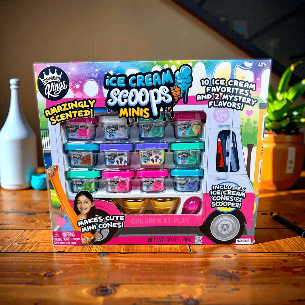 Compound Kings Ice Cream Scoops Minis Slime Truck Unisex, 5-7 Years