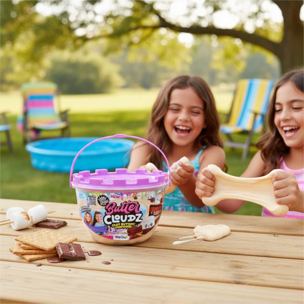 معجون تشكيل كومباوند كينجز لارج سمورز باتر كلاودز سويرلز، مناسب للجنسين، من 5 إلى 7 سنوات