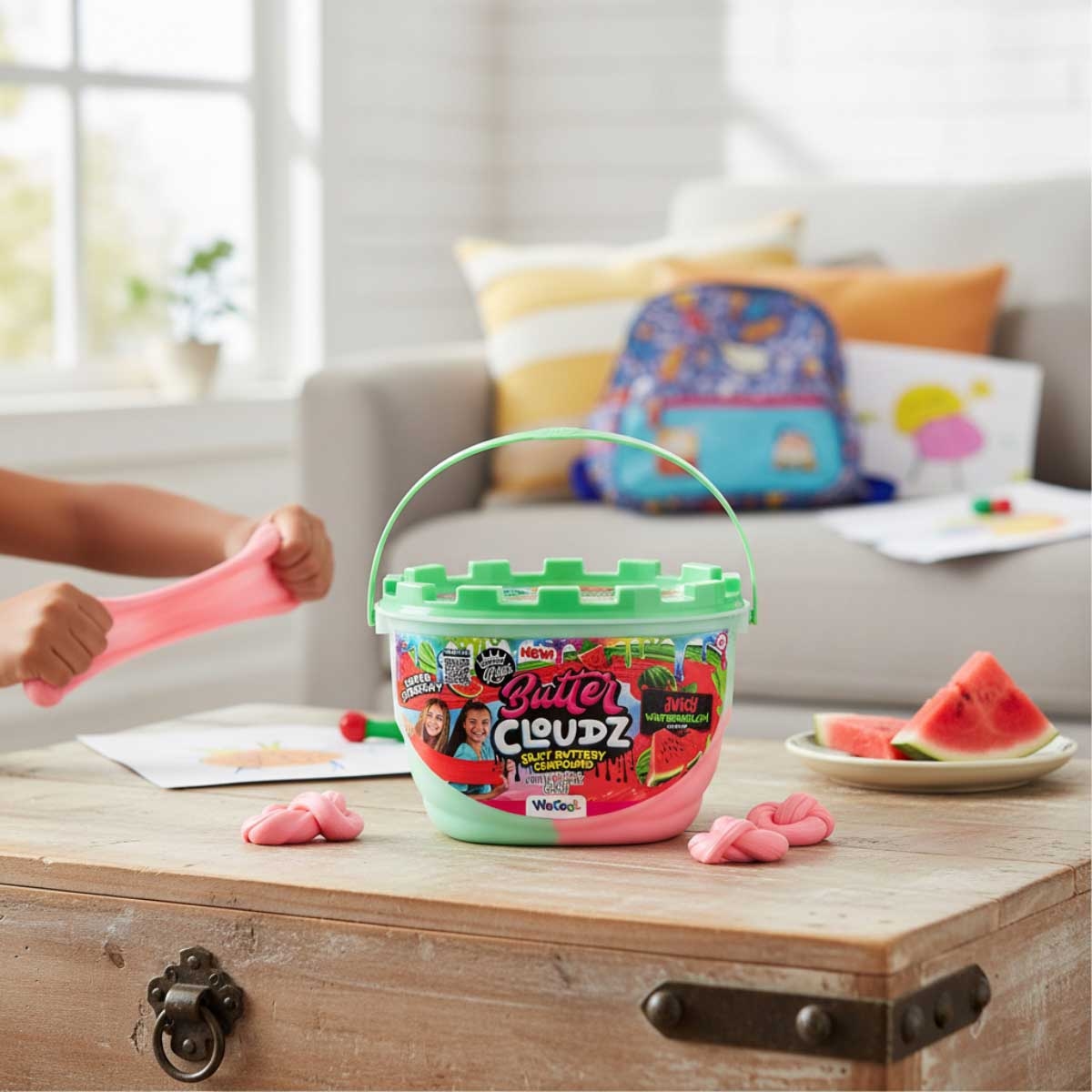 معجون تشكيل كومباوند كينجز لارج ووترميلون باتر كلاودز سويرلز، مناسب للجنسين، من 5 إلى 7 سنوات