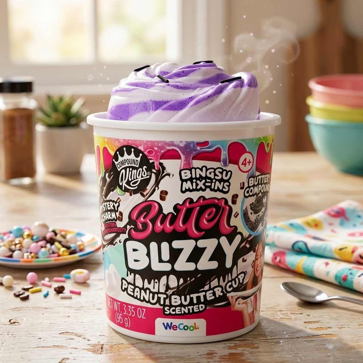 معجون تشكيل زبدة الفول السوداني من كومباوند كينجز، مناسب للجنسين، من 5 إلى 7 سنوات