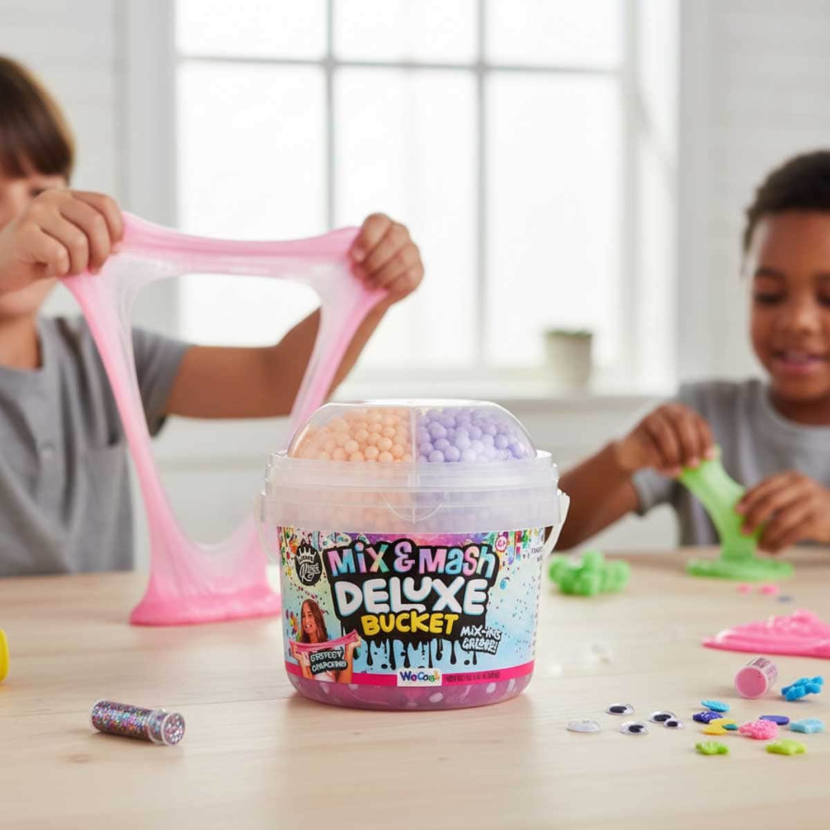 Compound Kings Pink Mix & Mash Bucket & Beads Modeling Compound Unisex, 5-7 Years