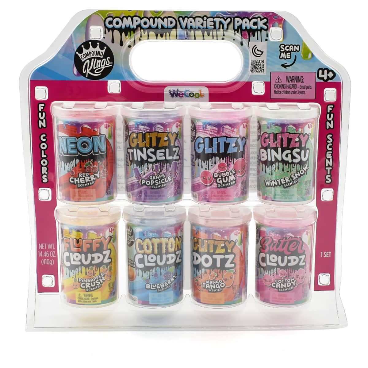 Compound Kings Scented Slime Set Unisex, 3-4 Years, Pack of 8