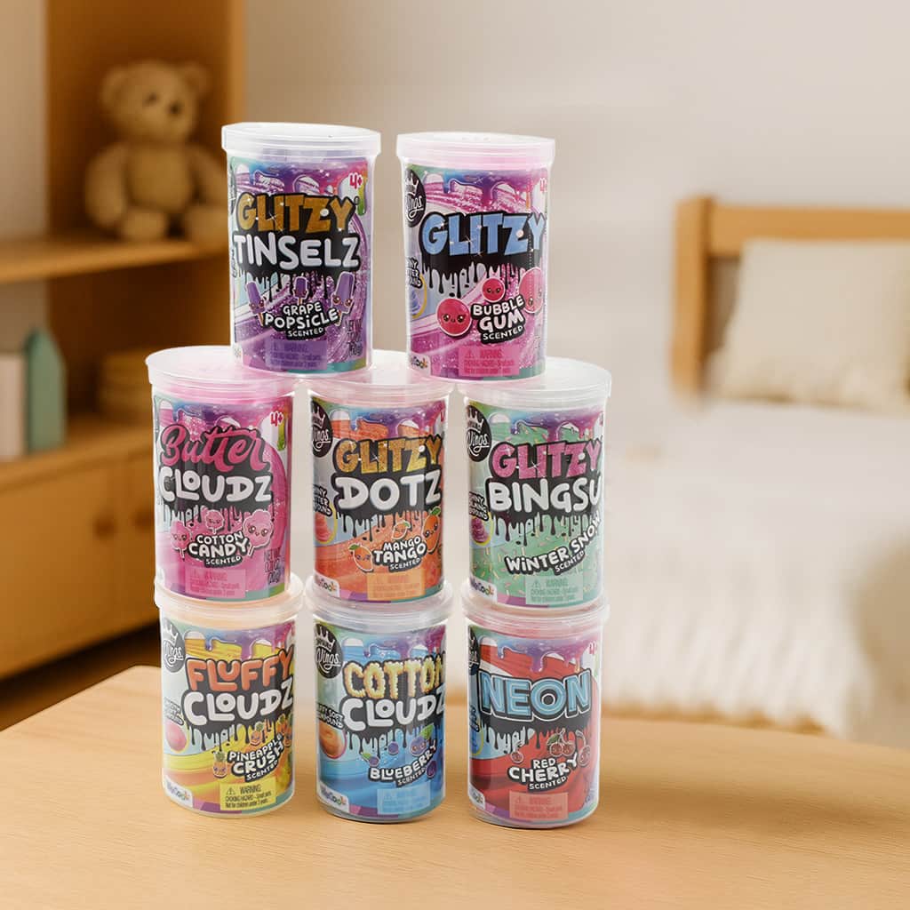Compound Kings Scented Slime Set Unisex, 3-4 Years, Pack of 8