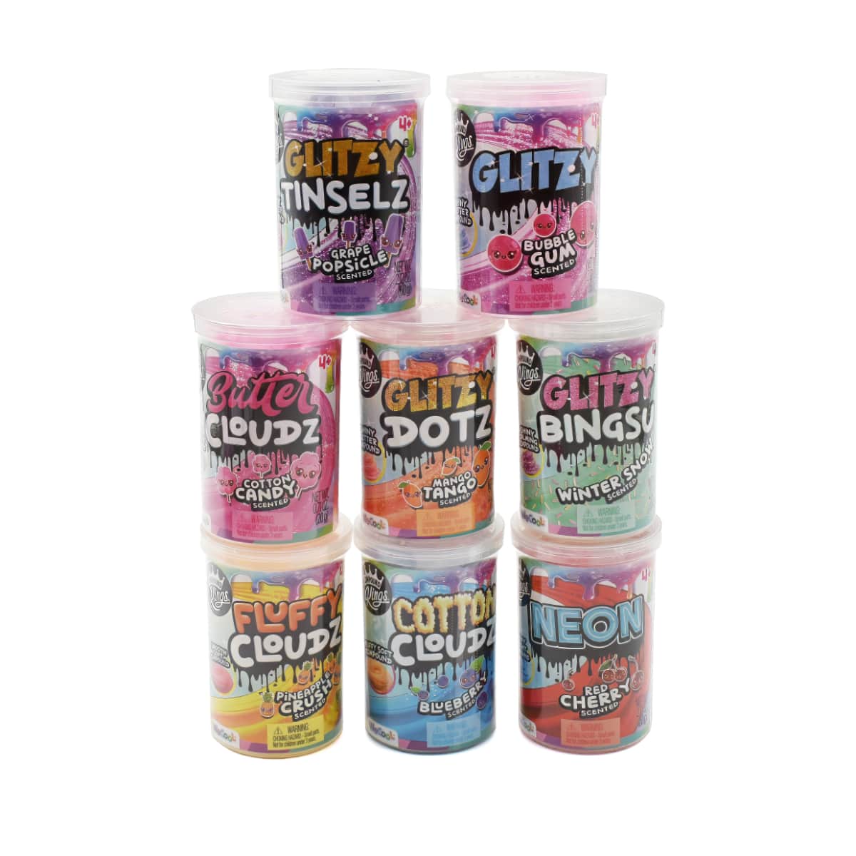 Compound Kings Scented Slime Set Unisex, 3-4 Years, Pack of 8