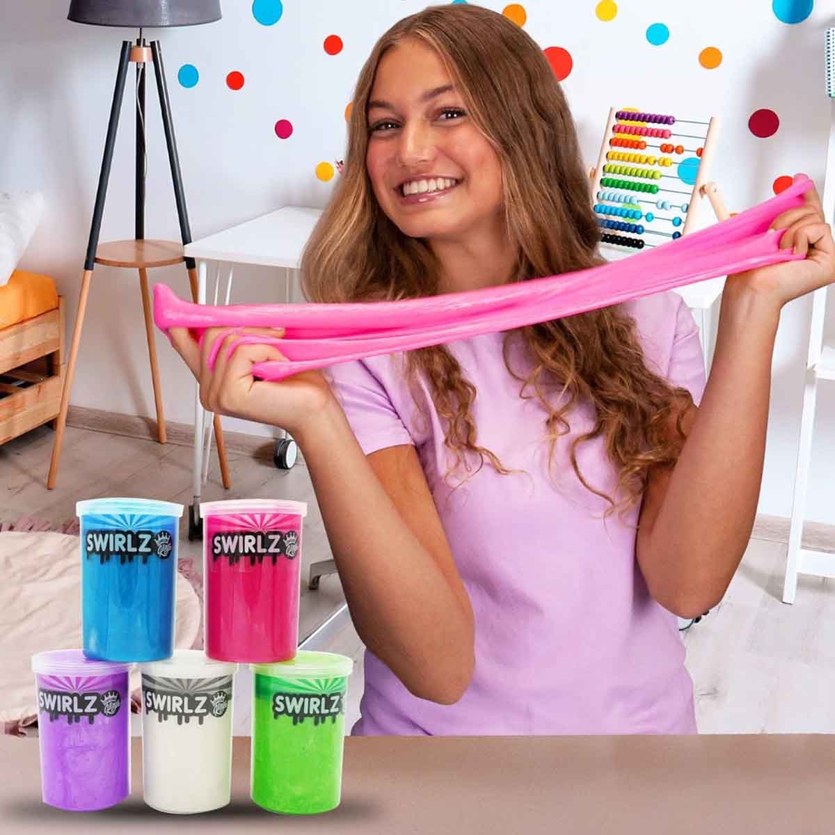 Compound Kings Swirlz 5 Pack Slime Set Unisex, 5-7 Years