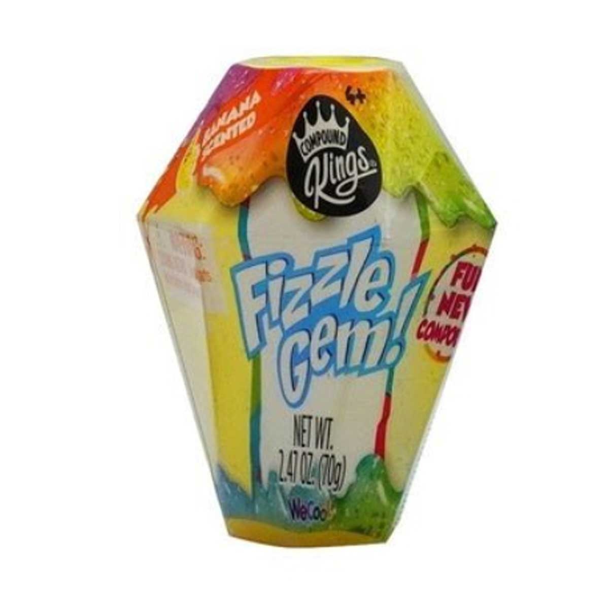 معجون تشكيل متنوع من كومباوند كينجز، لون أصفر فوار، عبوة زجاجية، مناسب للجنسين، من 5 إلى 7 سنوات