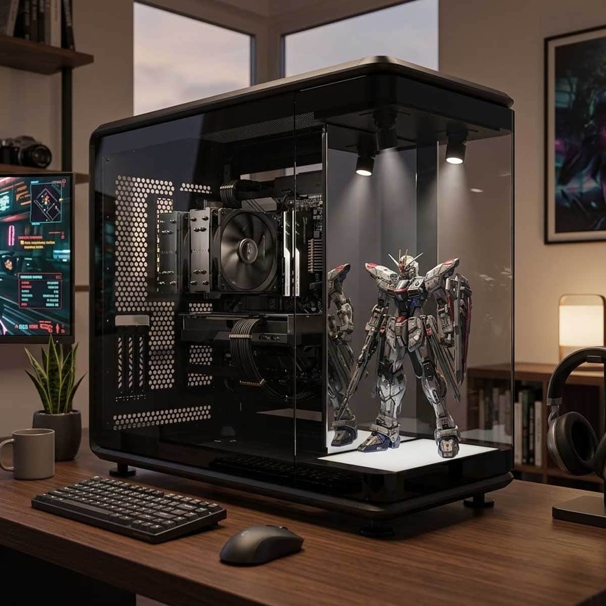كولر ماستر فريم 360 بانوراما كيس كمبيوتر بتصميم بانورامي