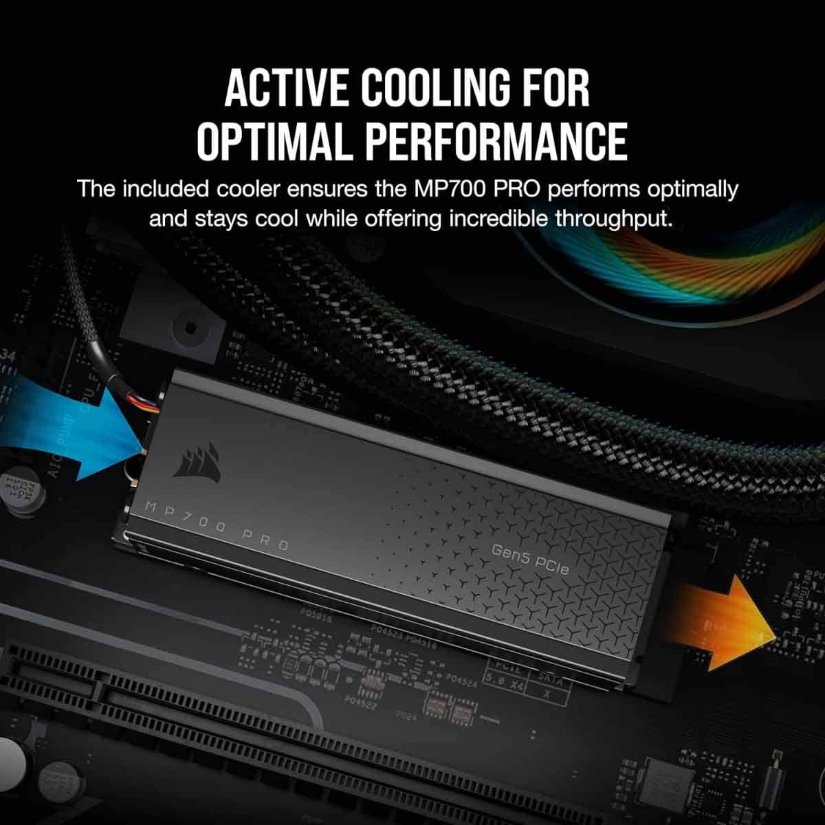 Corsair 1TB MP700 Air Cooler Gen5 M.2 SSD