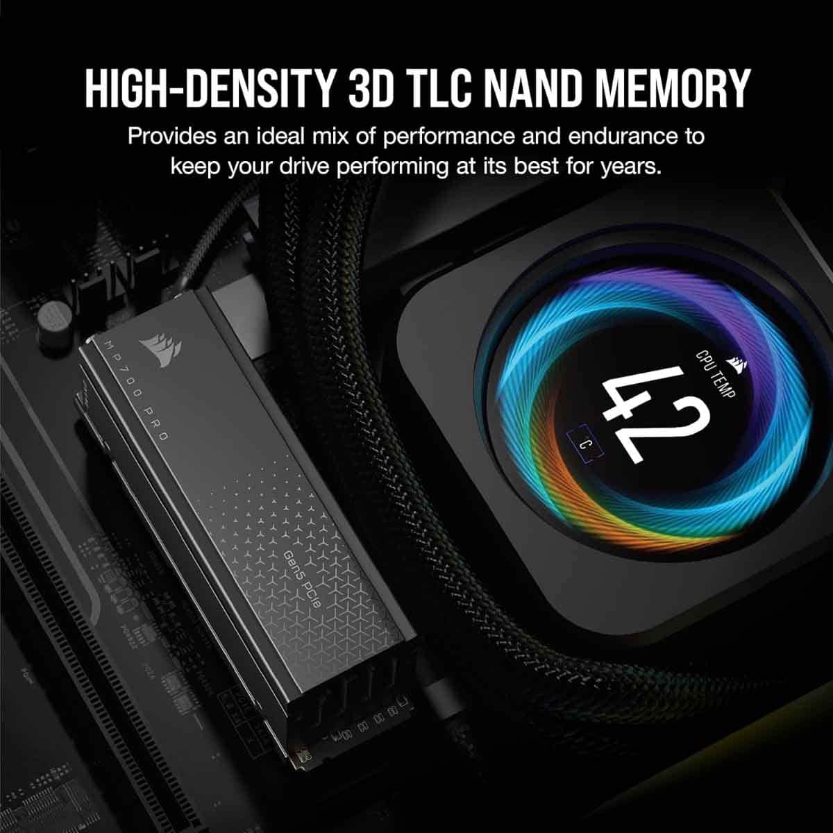 Corsair 1TB MP700 Air Cooler Gen5 M.2 SSD