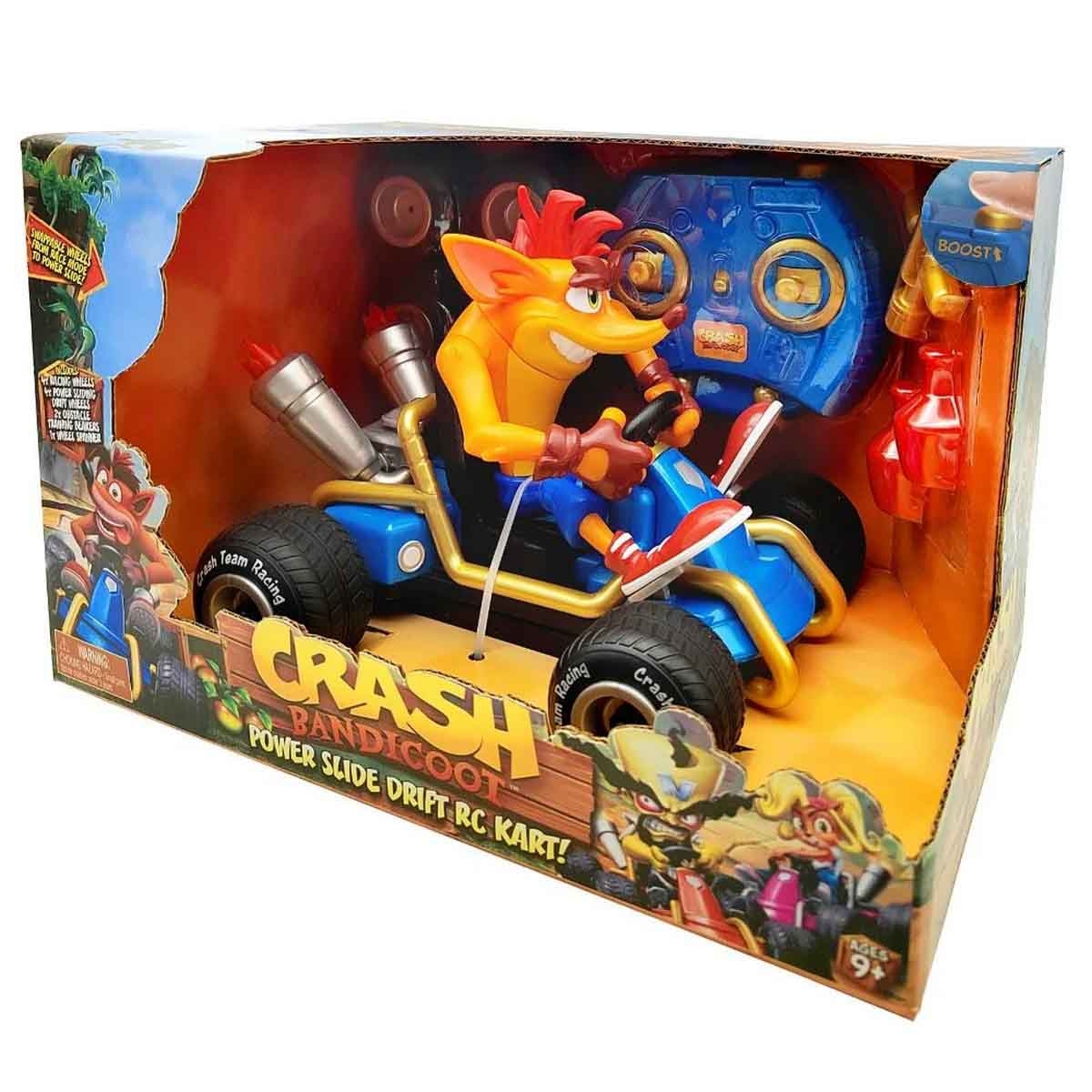 Crash Bandicoot Power Slide Drift Remote Control Kart Boys, 5-7 Years