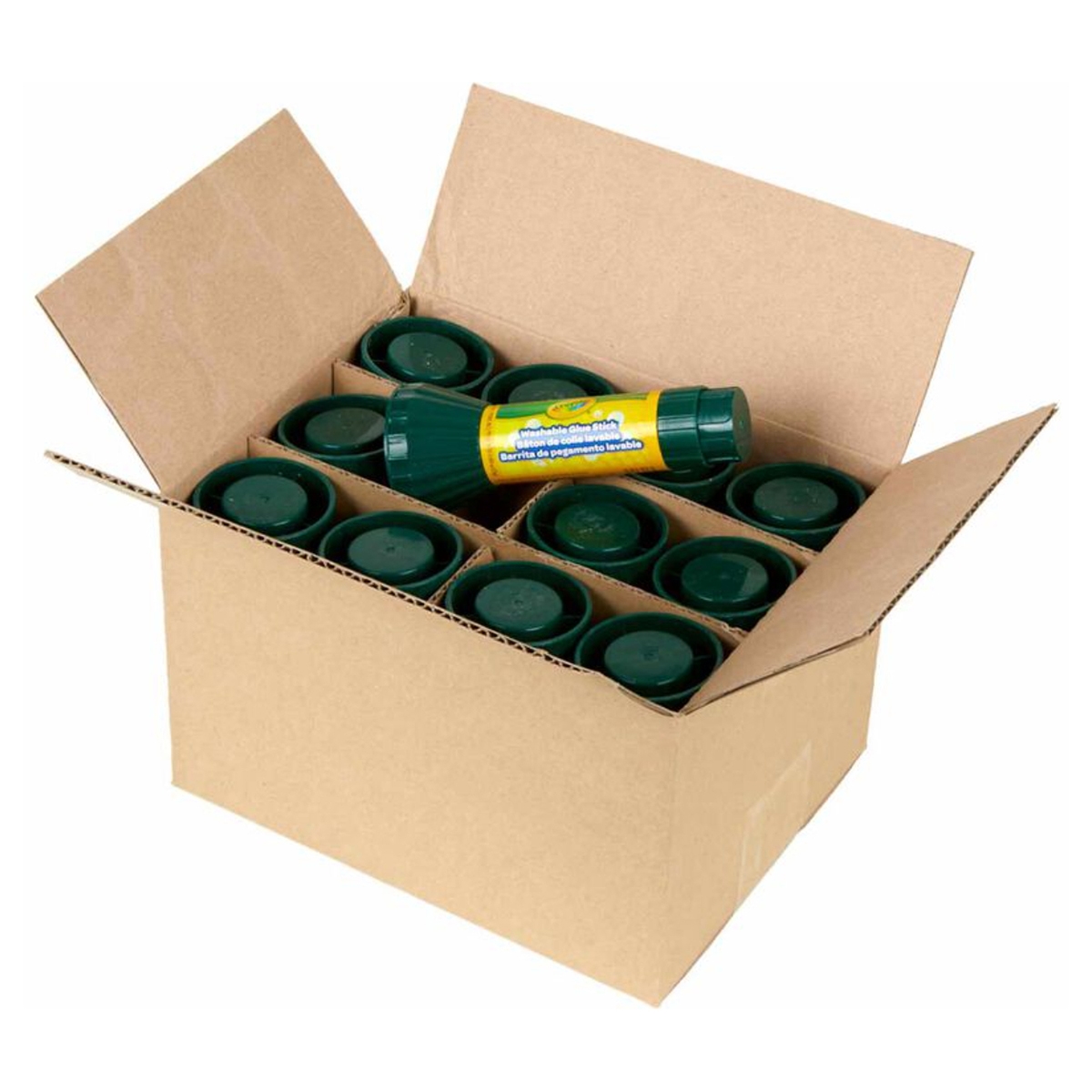 Crayola 0.88 oz. Washable Glue Sticks Unisex, 3-4 Years, Pack of 12