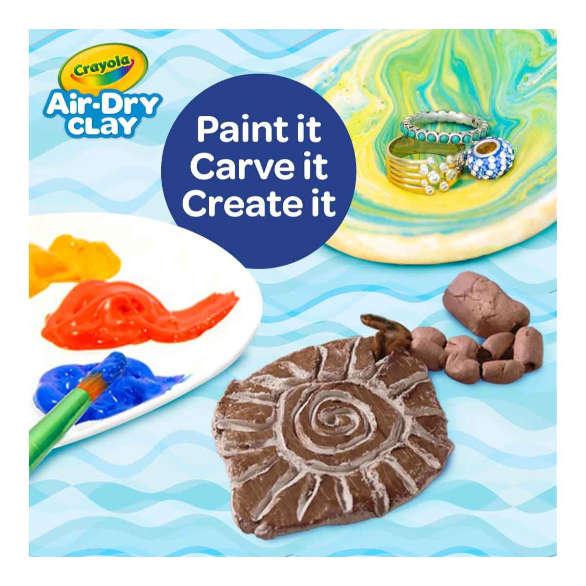 Crayola 1.13 kg Air Dry Terra Cotta Modeling Clay Unisex, 5-7 Years