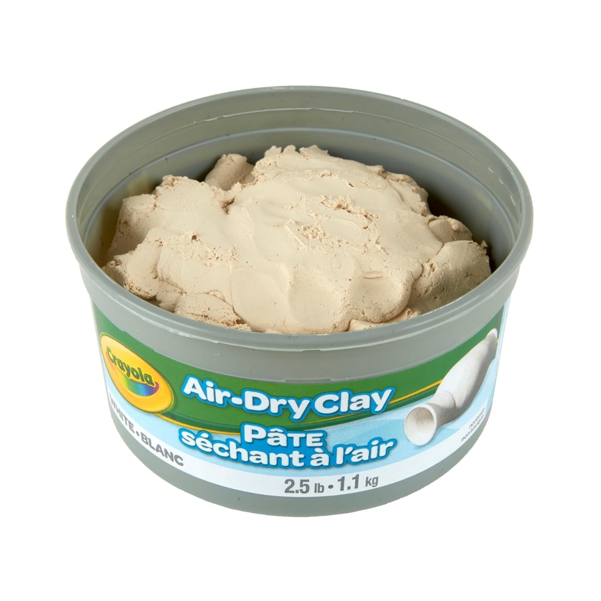 كرايولا صلصال جاف أبيض 1.13 كغم للجنسين، 5-7 سنوات