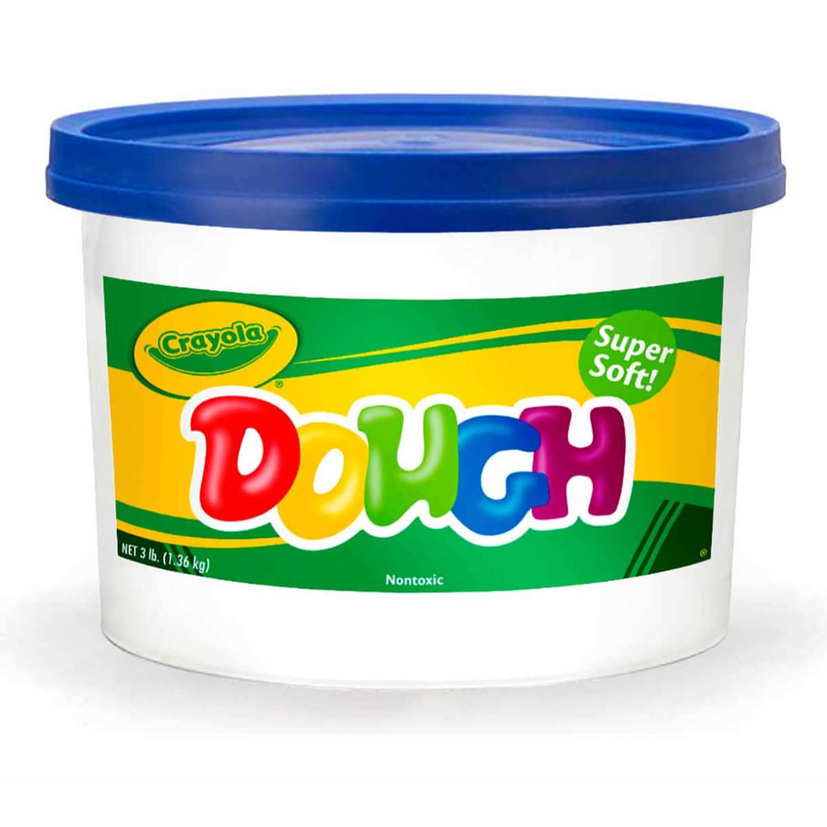 Crayola 1.36 kg Super Soft Assorted Dough Bucket Unisex, 3-4 Years, Pack of 6