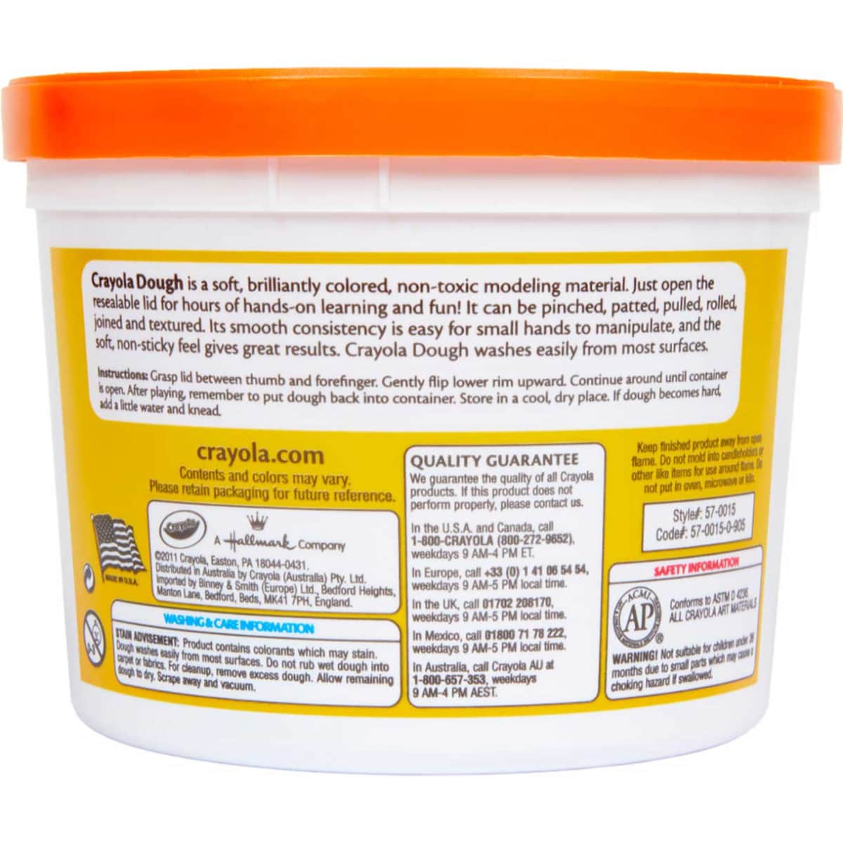 Crayola 1.36 kg Super Soft Assorted Dough Bucket Unisex, 3-4 Years, Pack of 6