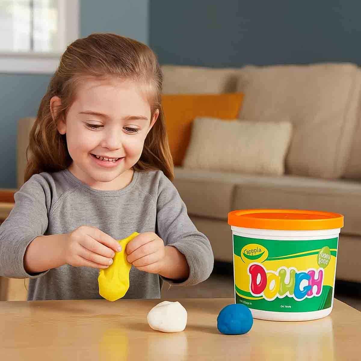 كرايولا دلو معجون فائق النعومة بلون برتقالي بوزن 1.36 كغ للجنسين، من عمر 3 إلى 4 سنوات