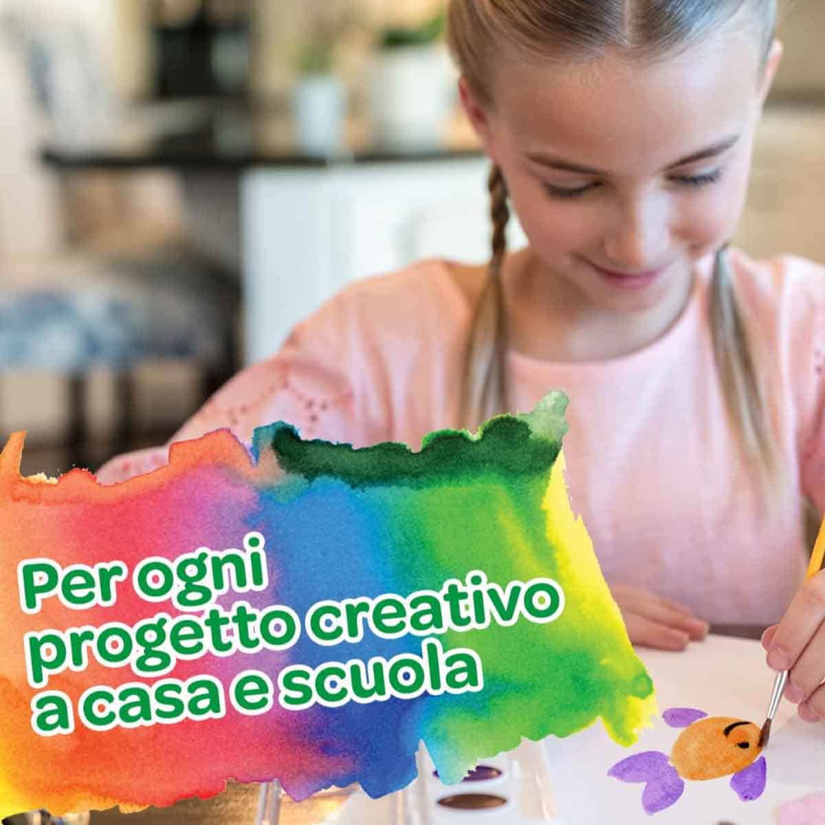 Crayola 12-Paint Watercolour Palette with Brush Unisex, 3-4 Years