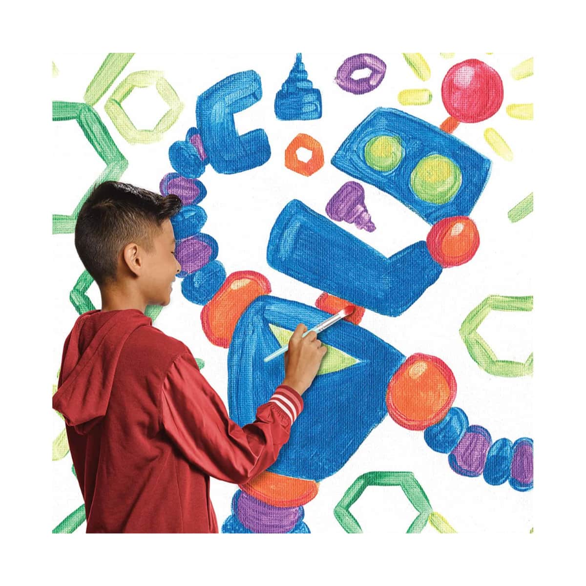 Crayola 16 oz. Non-Toxic Assorted Washable Paint Unisex, 3-4 Years, Pack of 12