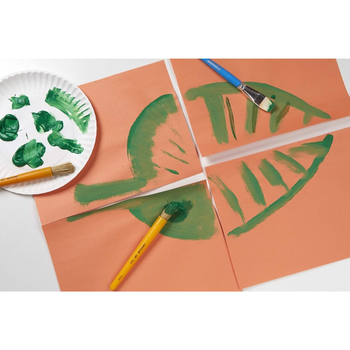 كرايولا طلاء قابل للغسل غير سام بلون بني بحجم 16 أونصة للجنسين، من عمر 3 إلى 4 سنوات