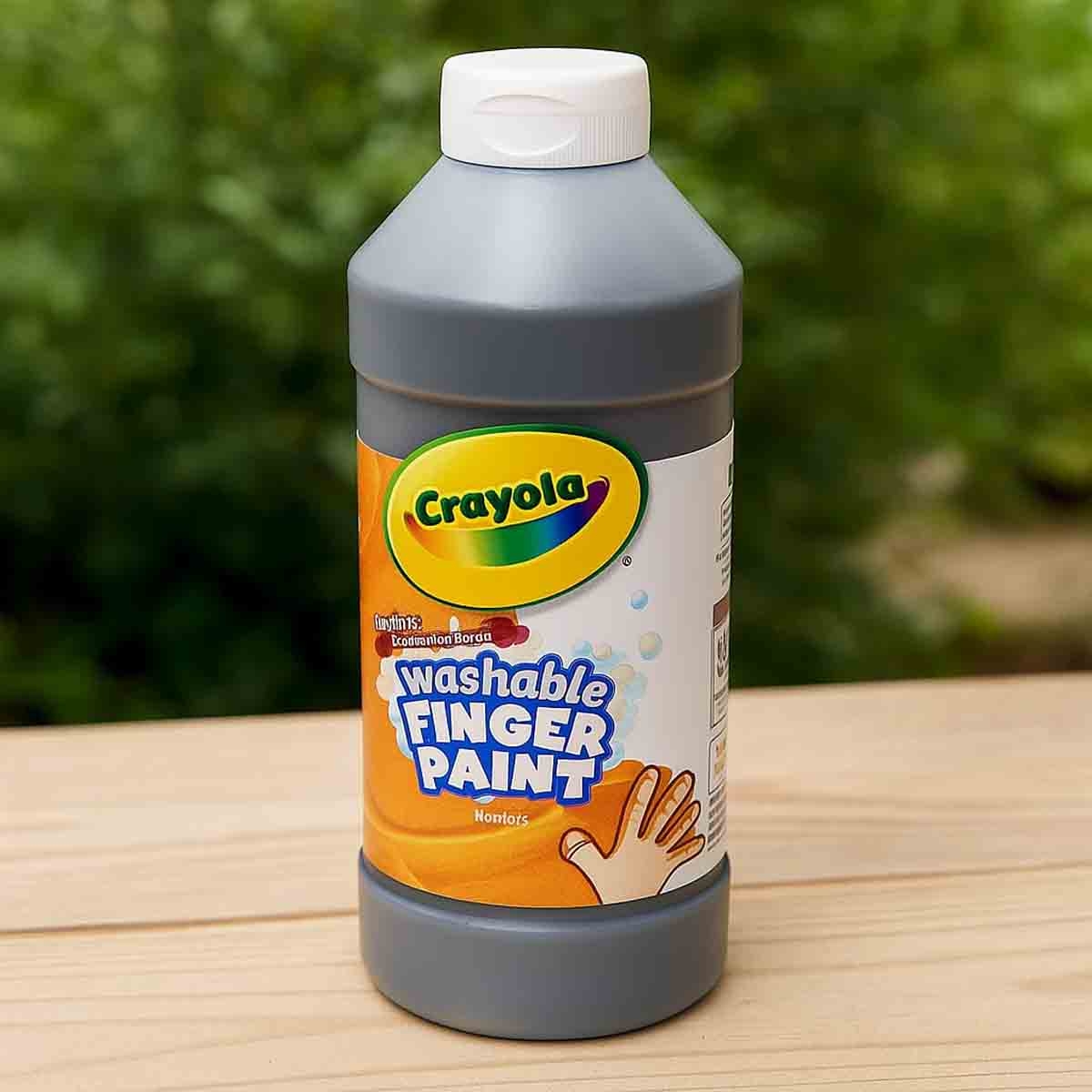 كرايولا طلاء أصابع قابل للغسل بلون بني بحجم 16 أونصة للجنسين، من عمر 3 إلى 4 سنوات، مجموعة من 12