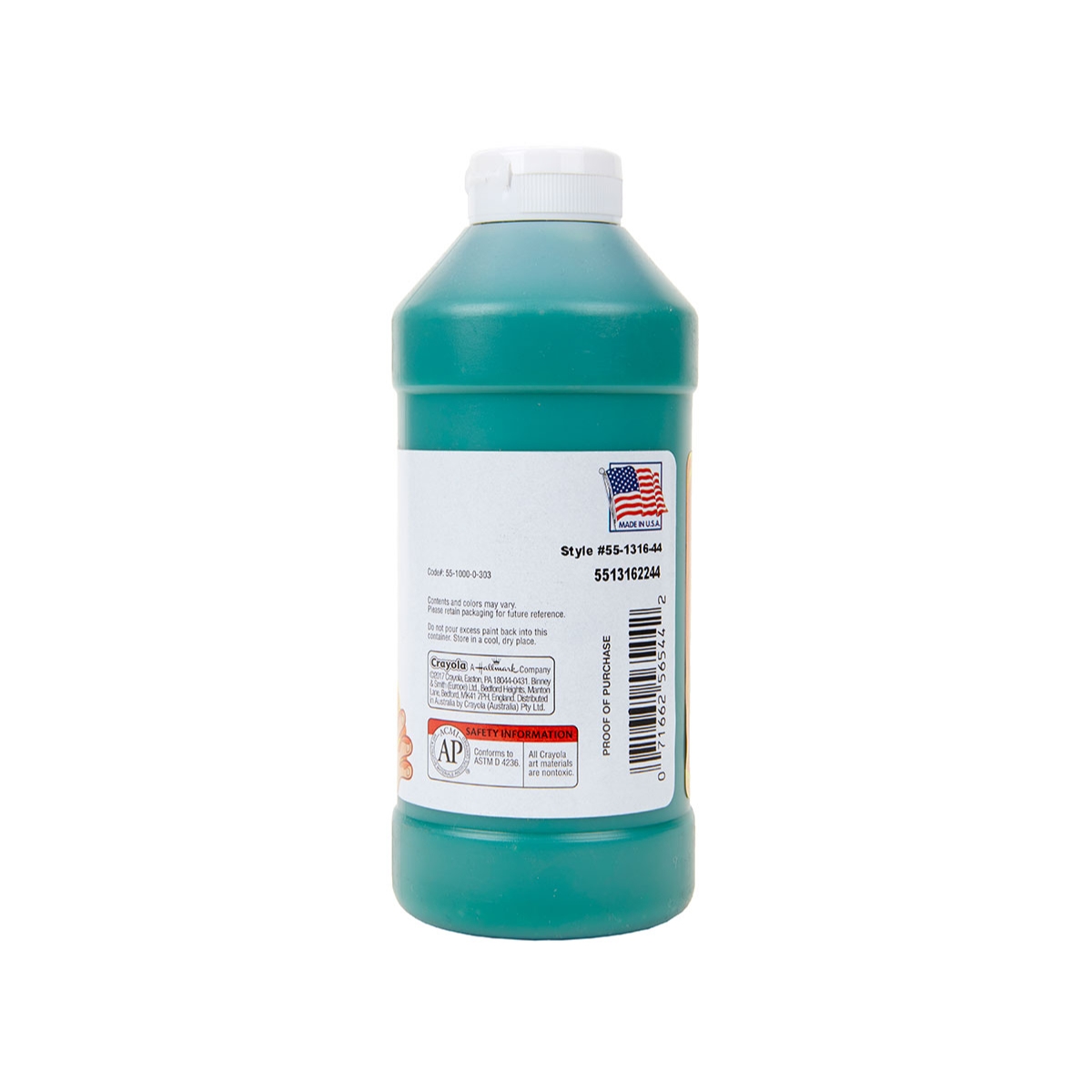 كرايولا طلاء أصابع قابل للغسل بلون بني بحجم 16 أونصة للجنسين، من عمر 3 إلى 4 سنوات، مجموعة من 12