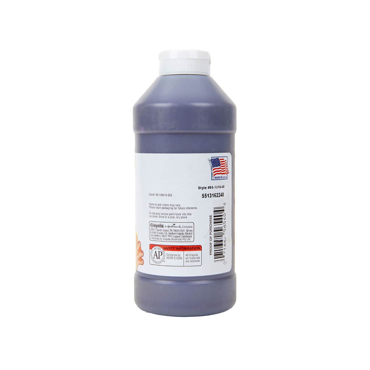 Crayola 16 oz. Washable Brown Finger Paint Unisex, 3-4 Years