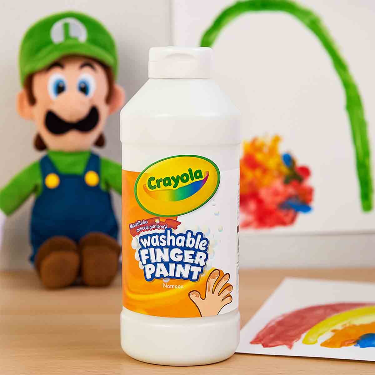 Crayola 16 oz. Washable Brown Finger Paint Unisex, 3-4 Years