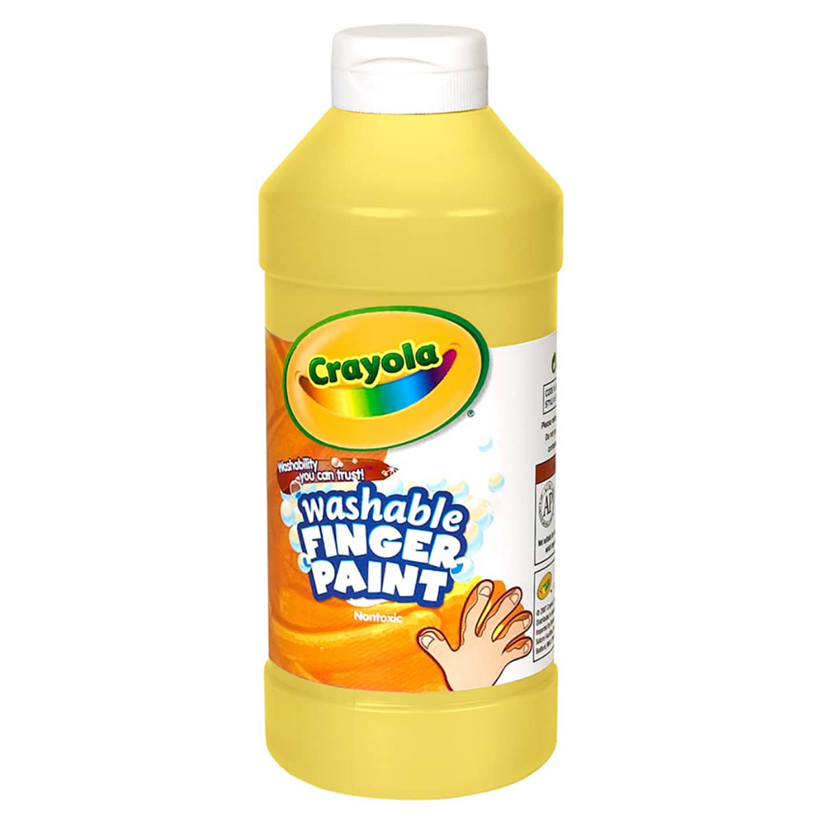 Crayola 16 oz. Washable Yellow Finger Paint Unisex, 3-4 Years