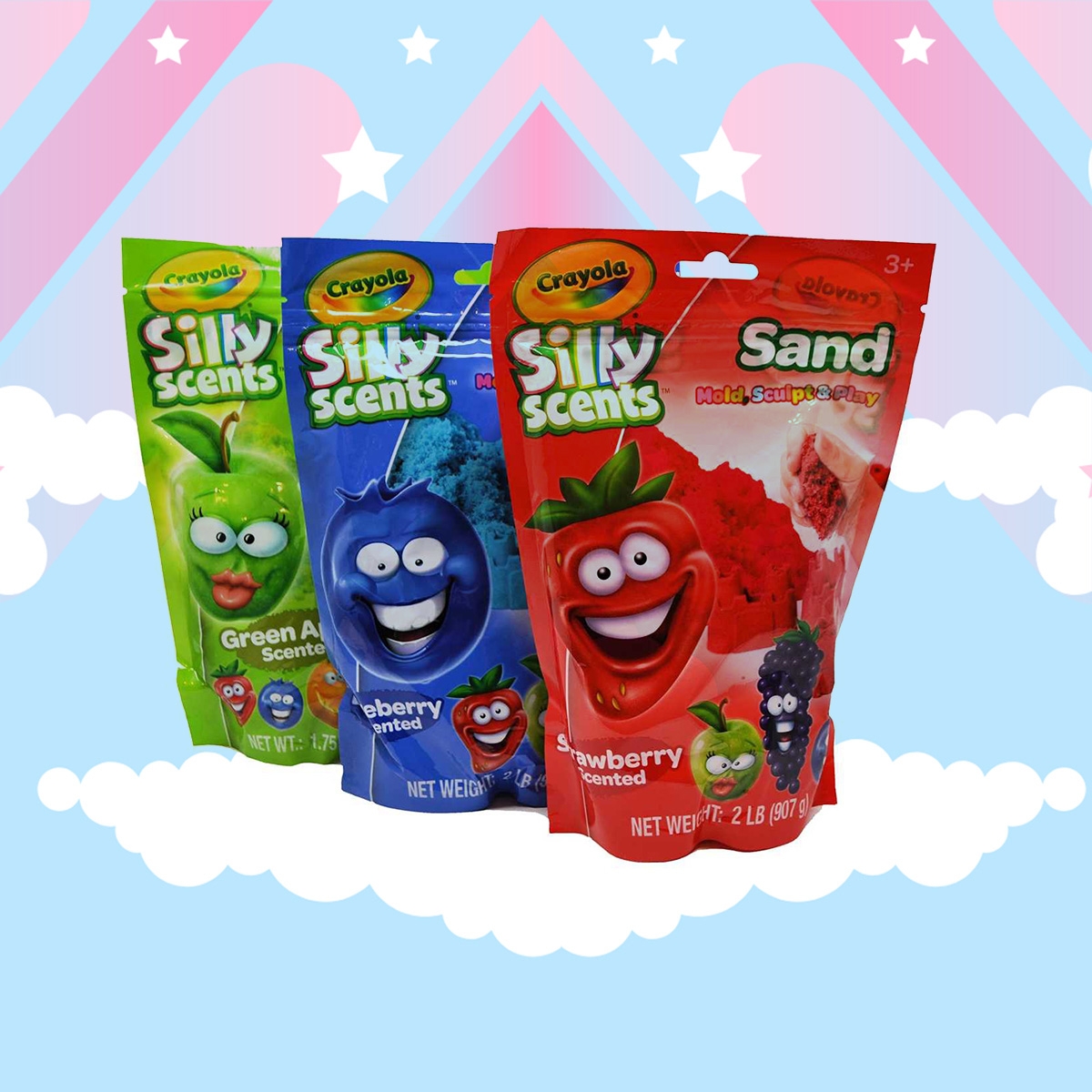 Crayola 2 lb. Assorted Scented Sand Polybag Unisex, 3-4 Years