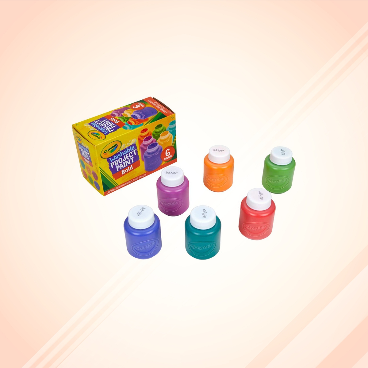Crayola 2 oz. Bold Washable Project Paint Unisex, 3-4 Years, Pack of 6