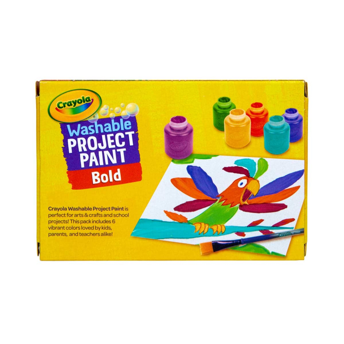Crayola 2 oz. Bold Washable Project Paint Unisex, 3-4 Years, Pack of 6