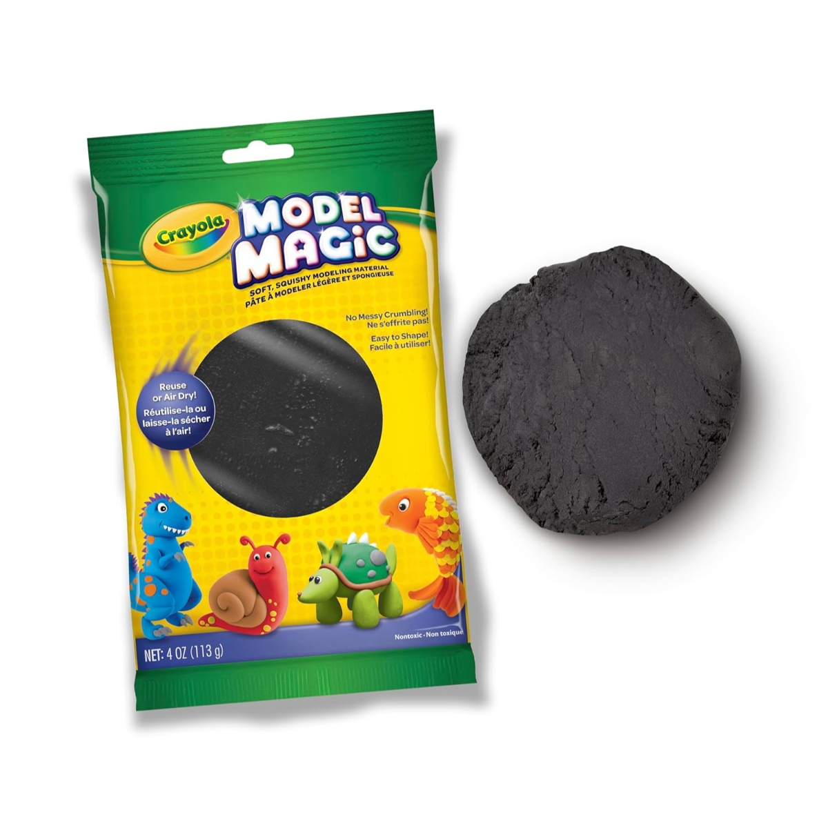 Crayola 4 oz. Model Magic Black Modeling Clay Unisex, 3-4 Years