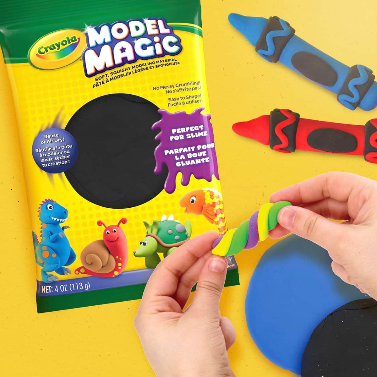 Crayola 4 oz. Model Magic Black Modeling Clay Unisex, 3-4 Years